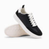 Ombre Men's old-school sneakers on thick sole - black