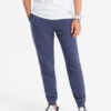 Ombre Men's ottoman fabric sweatpants - dark blue