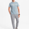 Ombre Men's ottoman fabric sweatpants - gray