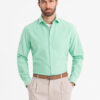 Ombre Men's pastel cotton oxford shirt - mint