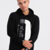 Ombre Men's printed HOODIE sweatshirt - black