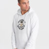 Ombre Men's printed kangaroo sweatshirt - white