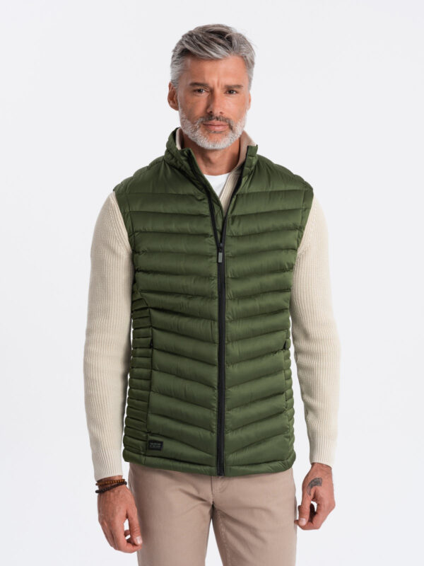 Ombre Men's quilted sleeveless