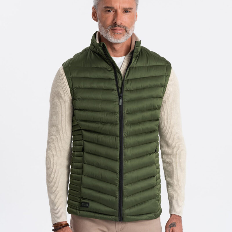 Ombre Men's quilted sleeveless