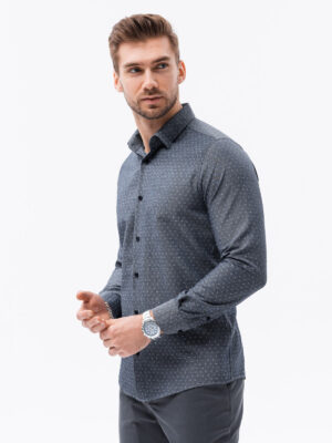 Ombre Men's shirt with long sleeves