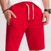 Ombre Men's short shorts with pockets - red