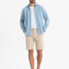 Ombre Men's structural knit SLIM FIT shorts - sand