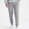 Ombre Men's sweatpants with ottoman fabric inserts - gray