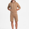 Ombre Men's sweatshirt set kangaroo sweatshirt + shorts