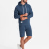Ombre Men's sweatshirt set kangaroo sweatshirt + shorts