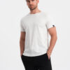 Ombre Men's t-shirt with decorative confetti effect - cream