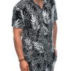 Ombre Men's viscose patterned short sleeve shirt OM-SHPS-0113