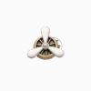 Ombre Metal decorative clothing pin propeller - brown