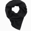 Ombre Monochrome men's scarf with tassels - black