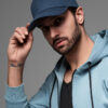 Ombre One-color men's baseball cap - navy blue
