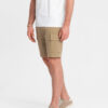 Ombre One color men's shorts with cargo pockets - sand