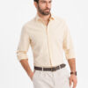 Ombre Pastel cotton men's oxford shirt - bright yellow
