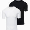 Ombre Set of men's t-shirts with round neckline