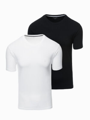 Ombre Set of men's t-shirts with round neckline