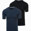 Ombre Set of men's t-shirts with round neckline