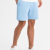 Ombre Unisex sweat shorts with drawstring waist - blue