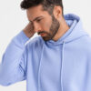 Ombre Unisex sweatshirt with hood and pockets - lavender