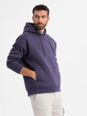 Ombre Unisex sweatshirt with pockets and hood - purple