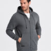 Ombre Unzipped cotton men's BASIC sweatshirt - graphite