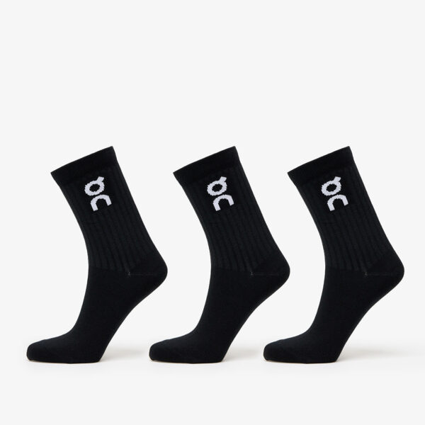 On Logo Sock 3-Pack Black XS-alacsony-ár
