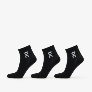 On Logo Sock Mid 3-Pack Black XS-alacsony-ár