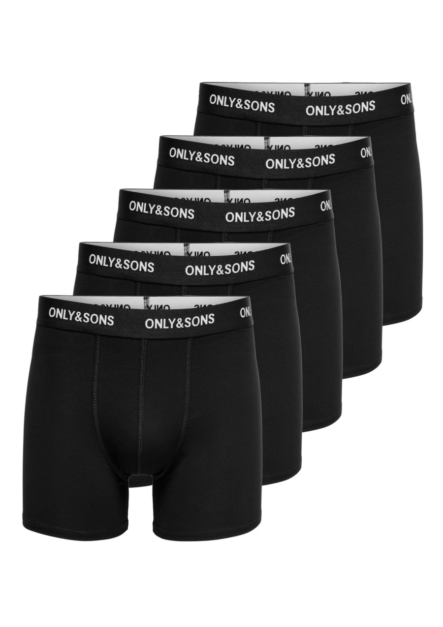 Only & Sons Boxeralsók 'FITZ'  fekete / fehér-Ár