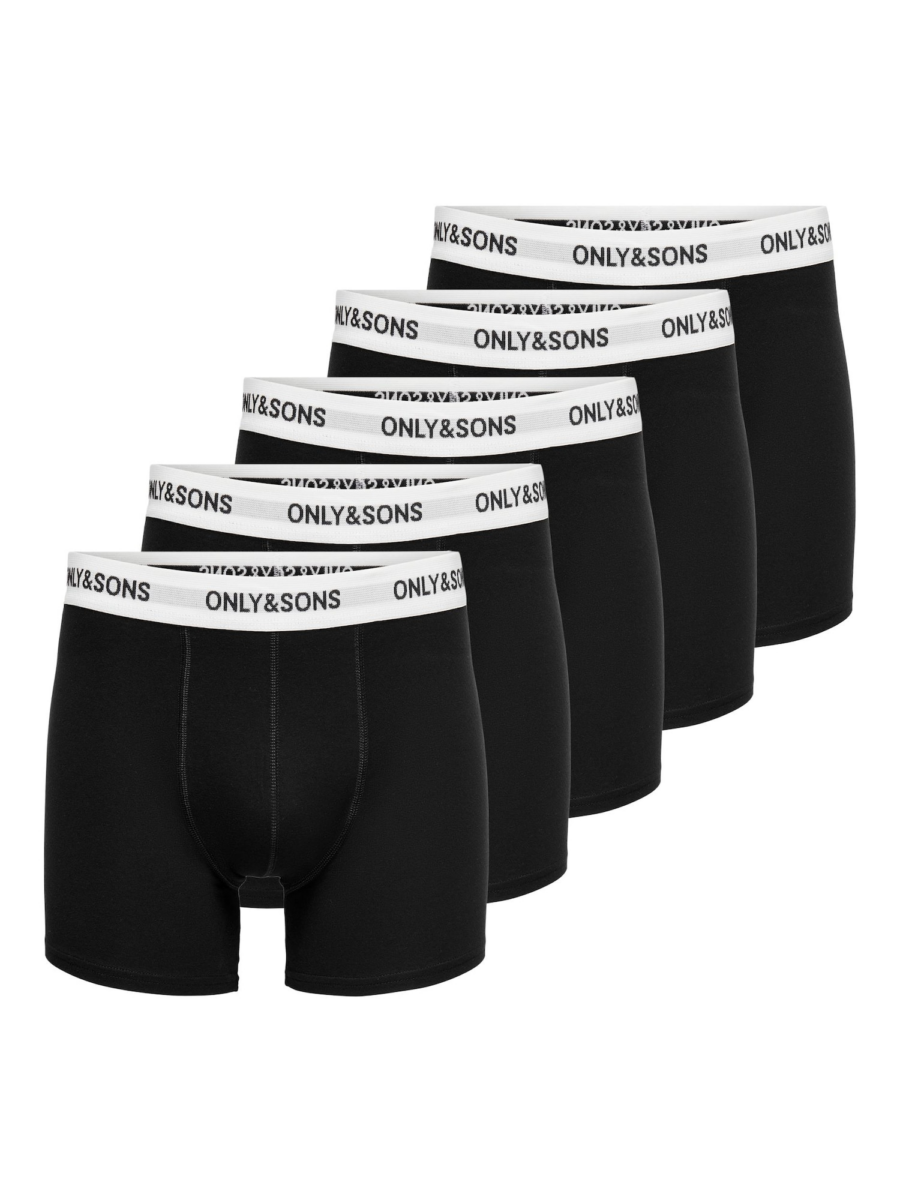 Only & Sons Boxeralsók 'Fitz'  fekete / fehér-Ár