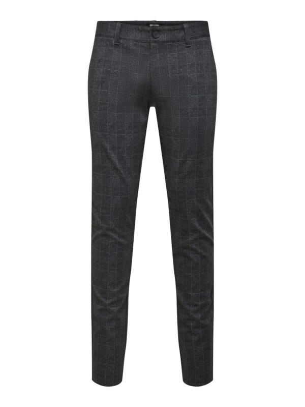 Only & Sons Chino nadrág 'Mark'  szürke / fekete melír-hu