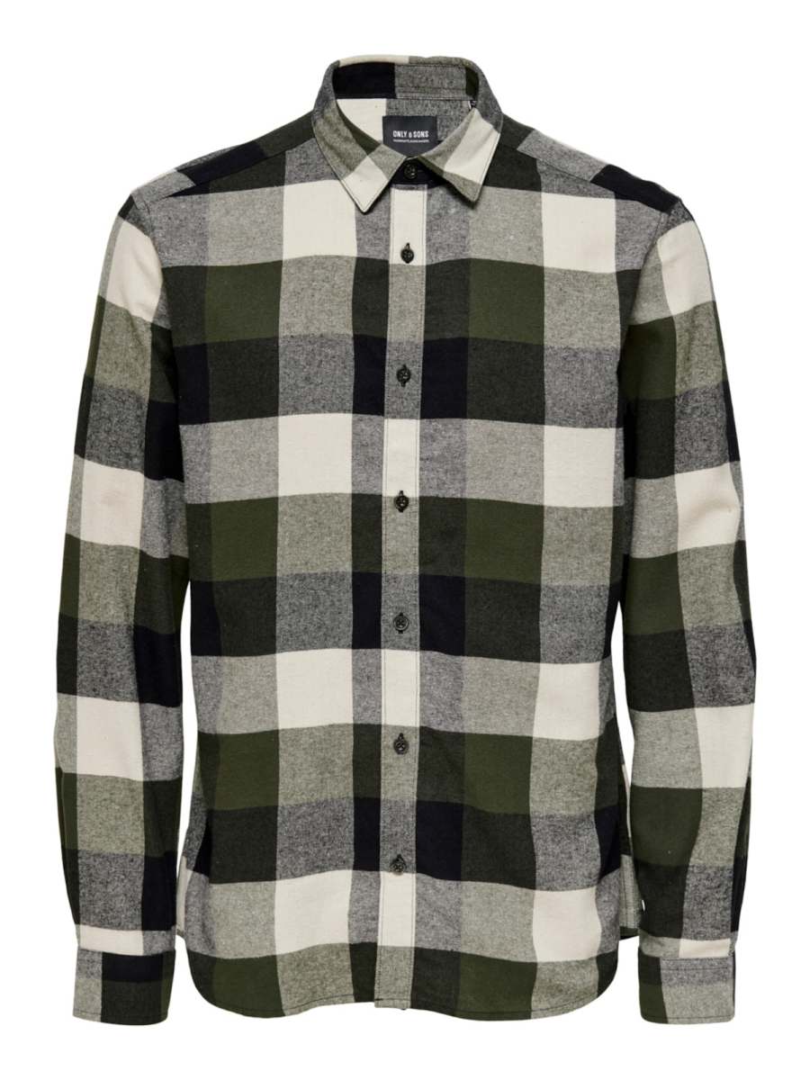 Only & Sons Ing 'Gudmund'  khaki / olíva / fekete / fehér-Hungary