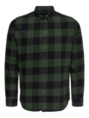 Only & Sons Ing  sötétzöld / fekete