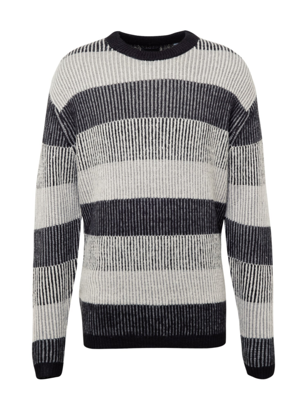 Only & Sons Pulóver 'TONY'  szürke / fekete / fehér-Ár