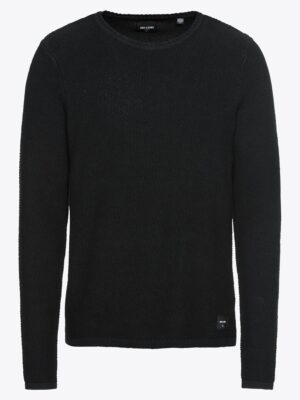 Only & Sons Pulóver 'onsDAN 7 STRUCTURE CREW NECK NOOS'  fekete
