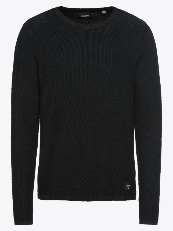 Only & Sons Pulóver 'onsDAN 7 STRUCTURE CREW NECK NOOS'  fekete