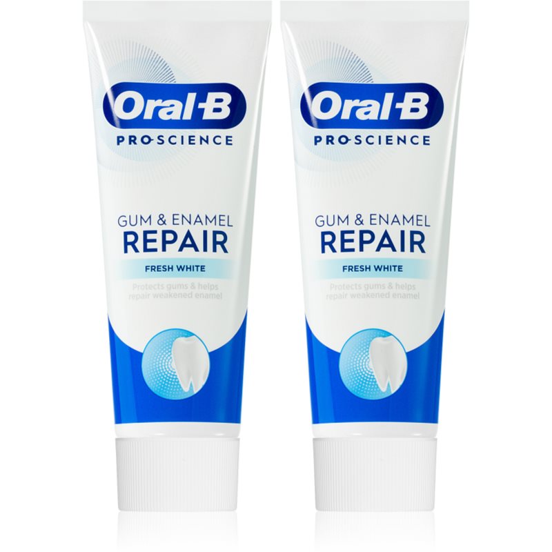Oral B Gum & Enamel Repair Fresh White fogkrém a friss lehelletért 2x75 ml-Ár
