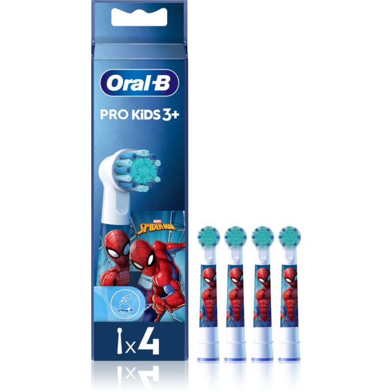 Oral B PRO Kids 3+ csere fejek a fogkeféhez gyermekeknek Spiderman 4 db-Ár
