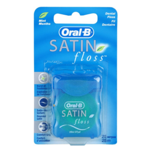 Oral B Satin Floss fogselyem íz Menthol 25 m-Eredeti