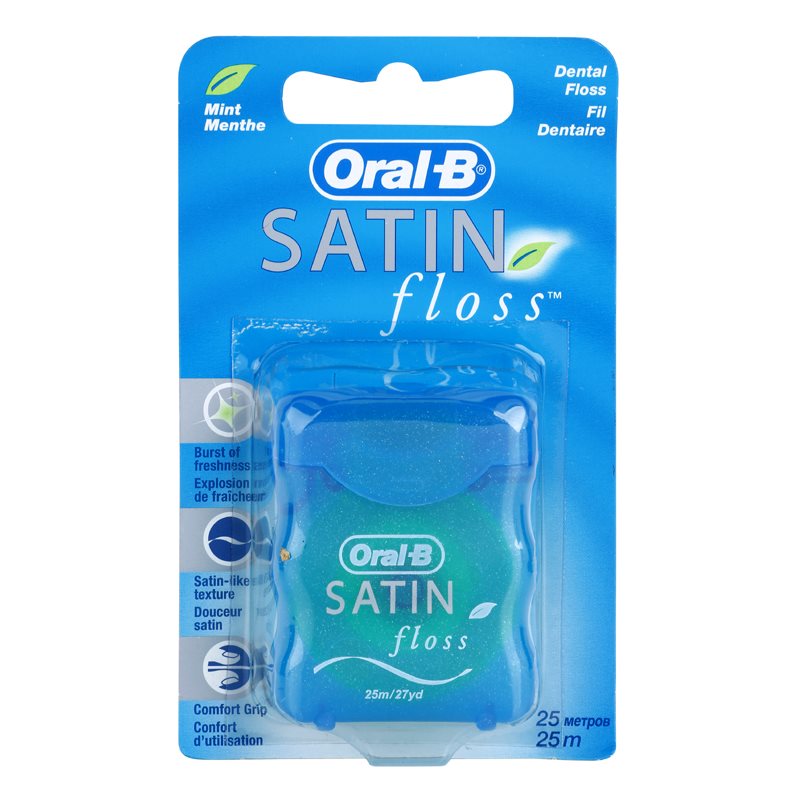 Oral B Satin Floss fogselyem íz Menthol 25 m-Eredeti
