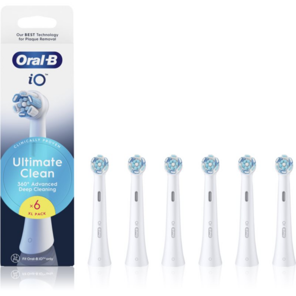 Oral B iO Ultimate Clean csere fejek a fogkeféhez White 6 db