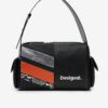 Orange-Black Ladies Handbag Desigual Polka Habana - Women