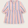 Orange-Blue Girly Striped Blouse Tom Tailor - Girls