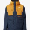Orange-Dark Blue Men's Hooded Jacket Picture - Men