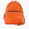 Orange Desigual Alpha Mombasa Mini Flowered Backpack - Women