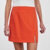Orange Ladies Mini Skirt with Slit Pieces Thelma - Women