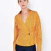 Orange Striped Blouse CAMAIEU - Women