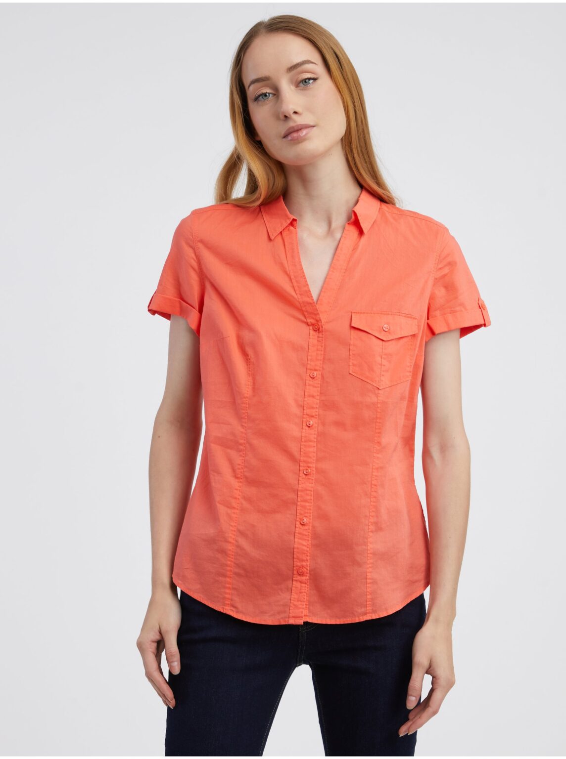 Orange Women's Blouse CAMAIEU - Women's